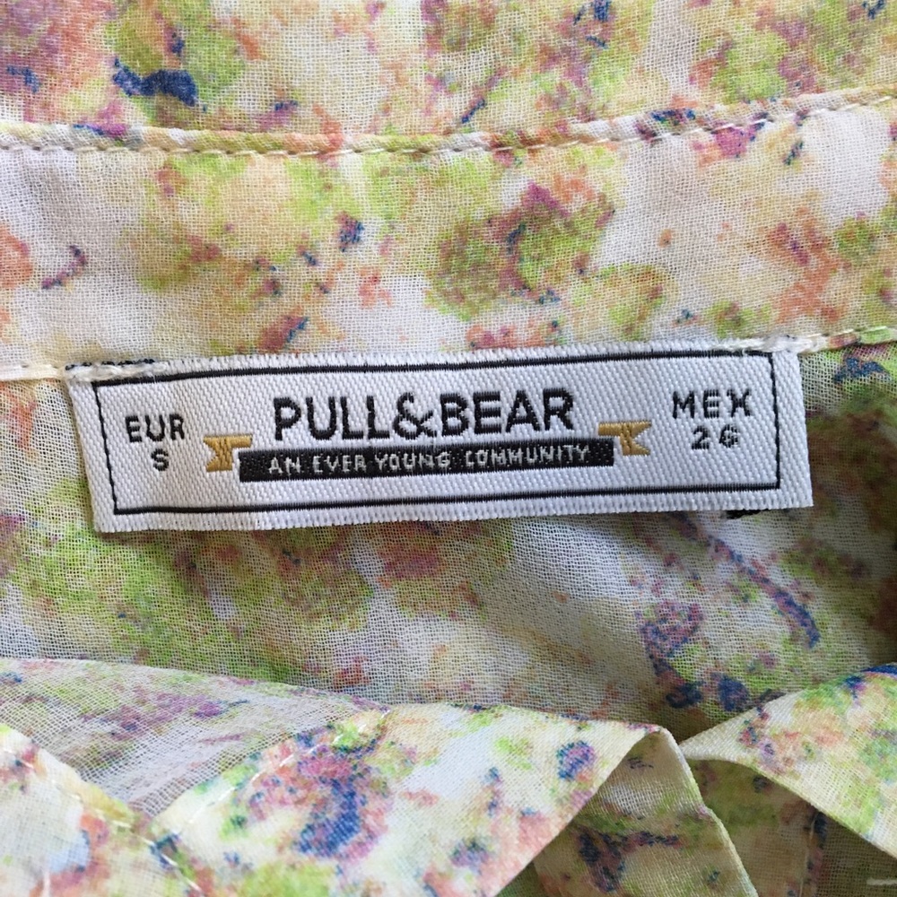 Pull And Bear Sheer Button Up Blouse - image 5